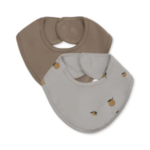 2 pack basic bibs – lemon harbor/brindle